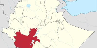 মানচিত্র দক্ষিণ ইথিওপিয়া